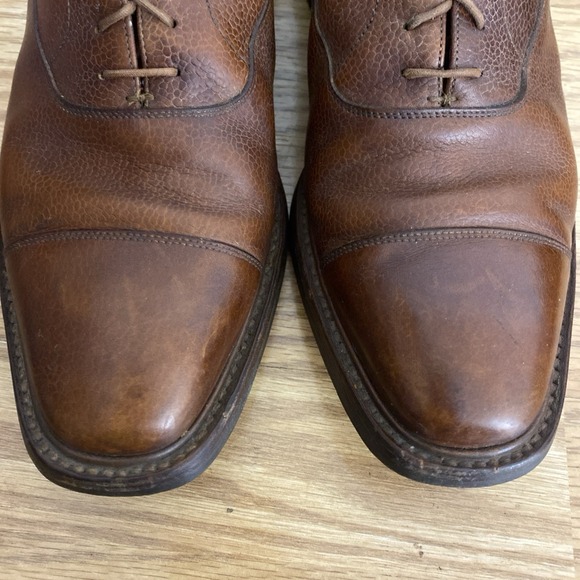Crockett & Jones Barnet Mens US 11 1/2 Brown Leather Cap Toe Dress Shoes England main image 12